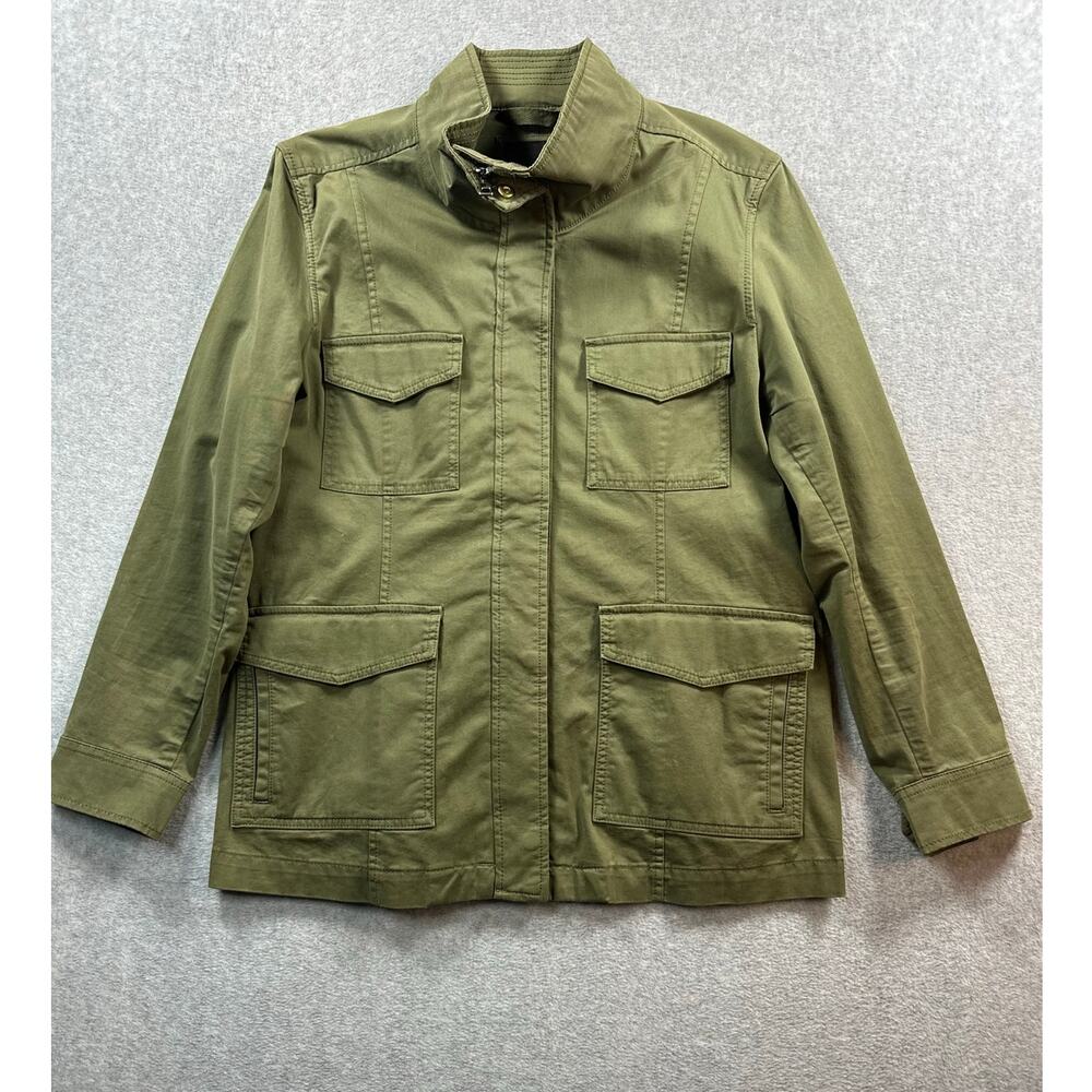 Banana Republic Olive Green Utility Field Jacket Military Style XL - Picture 3 of 6